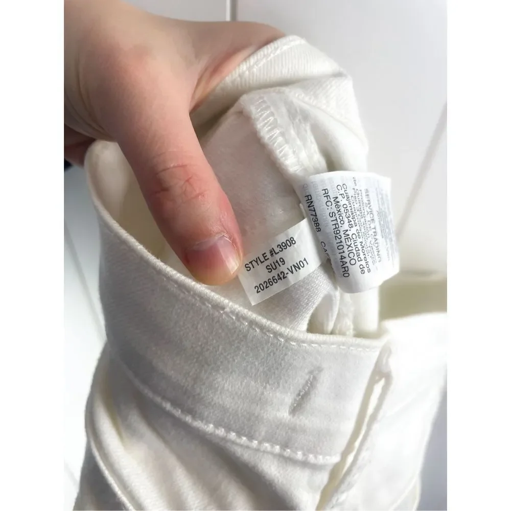 Madewell The Perfect Vintage Crop Jean in Tile White: Button-Front Edition‎ 25 - Picture 12 of 13